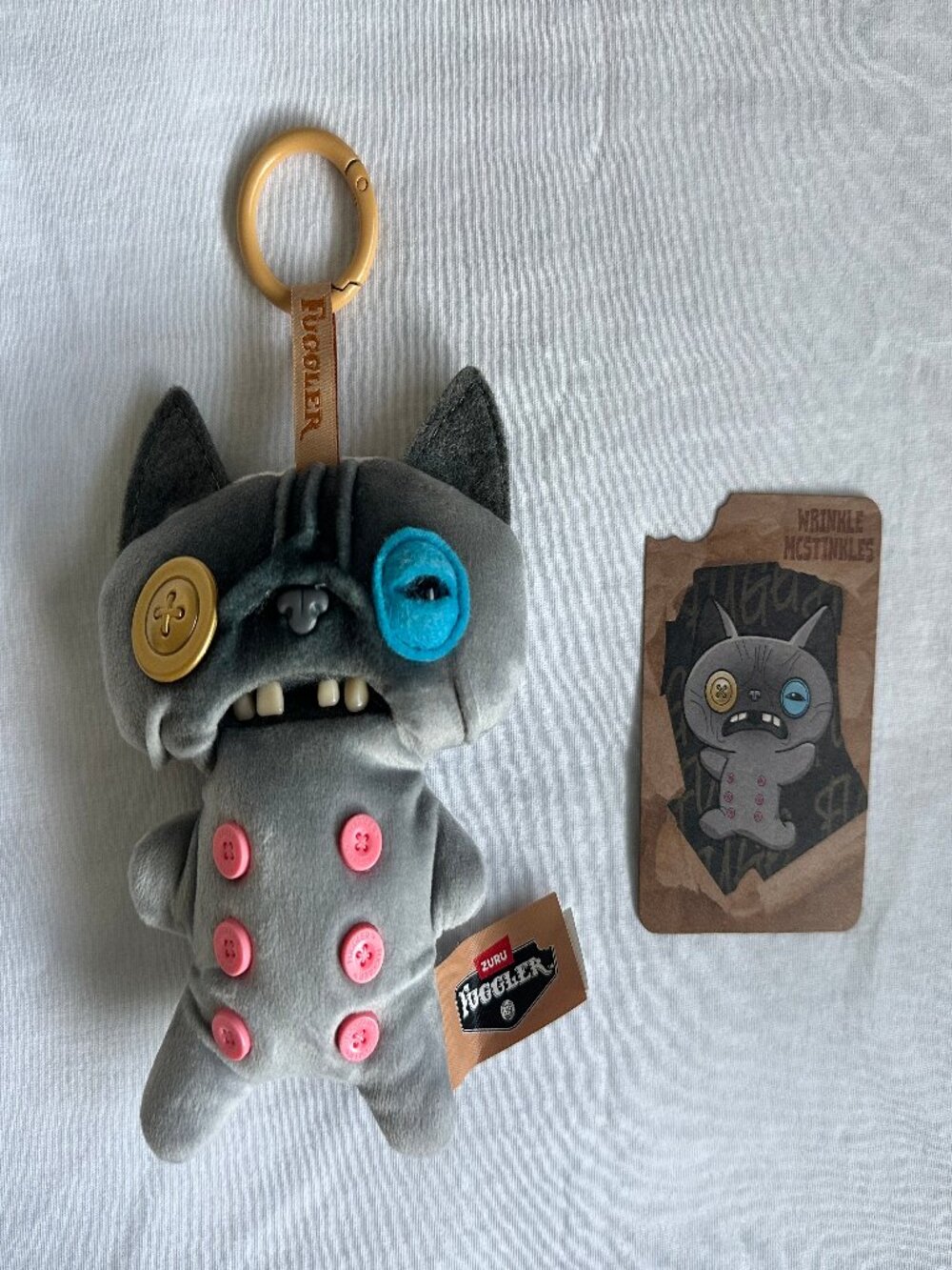 Secret Fuggler Wrinkles McStinkles Plush — Rare 1/24 Chance Alley Cat Blind Box - Picture 2 of 4